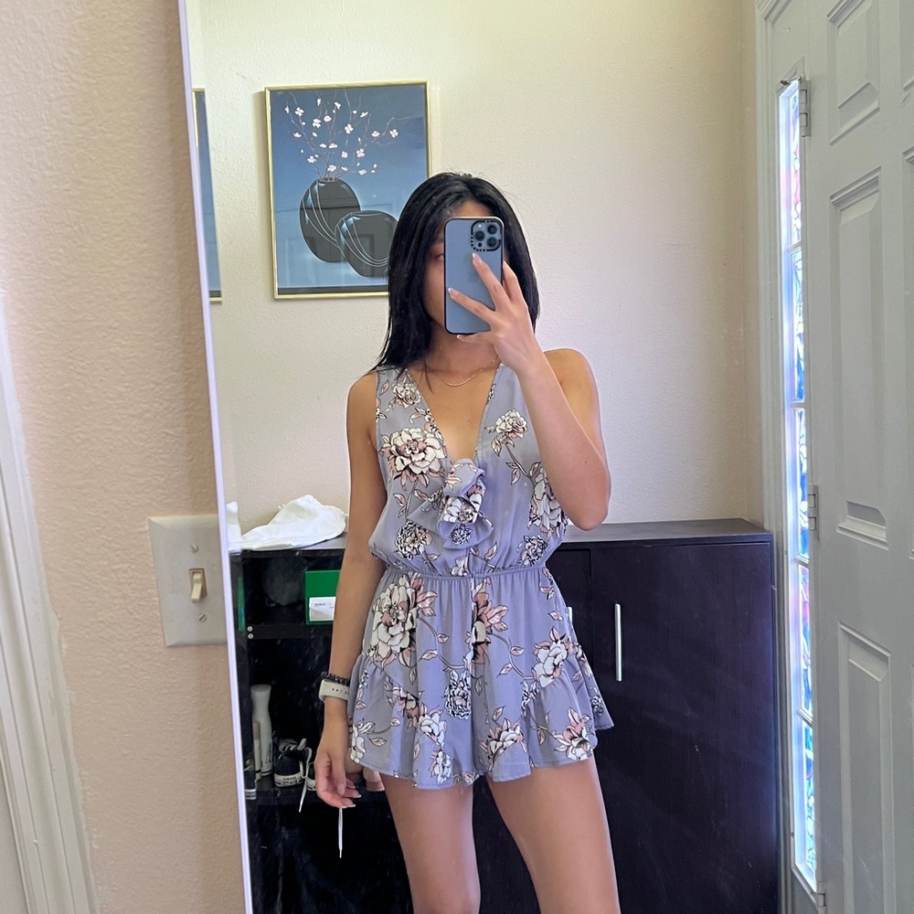 Tobi Lavender Floral Romper